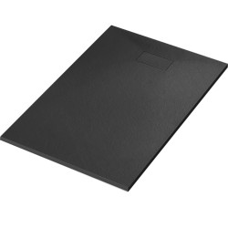 BRODZIK PRYSZNICOWY KAMIENNY PROSTOKĄTNY SLIM JUKO CZARNY 100x70 CM JUKO-BL-100X70