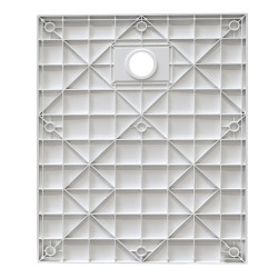 BRODZIK PRYSZNICOWY KAMIENNY PROSTOKĄTNY SLIM JUKO BIAŁY 90x80 CM JUKO-WH-90X80