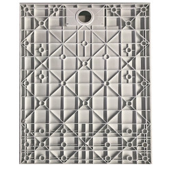 BRODZIK PRYSZNICOWY KAMIENNY PROSTOKĄTNY SLIM JUKO BIAŁY 140x80 CM JUKO-WH-140X80