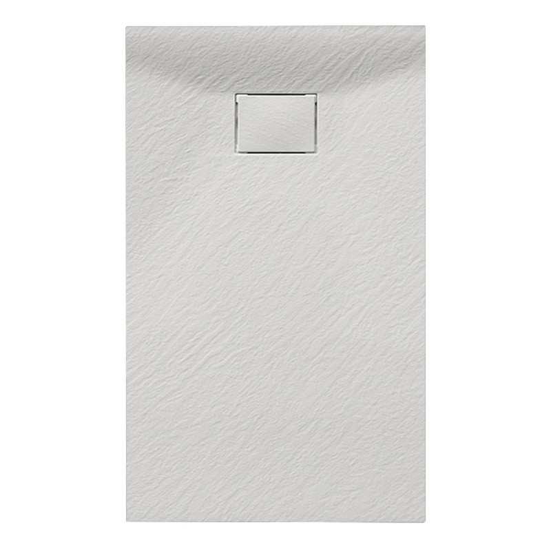 BRODZIK PRYSZNICOWY KAMIENNY PROSTOKĄTNY SLIM JUKO BIAŁY 110x70 CM JUKO-WH-110X70