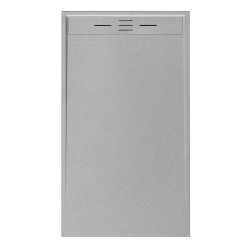 BRODZIK PRYSZNICOWY KAMIENNY PROSTOKĄTNY SLIM DEKO SZARY 140x80 CM DEKO-GR-140X80