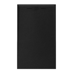 BRODZIK PRYSZNICOWY KAMIENNY PROSTOKĄTNY SLIM DEKO CZARNY 140x90 CM DEKO-BL-140X90