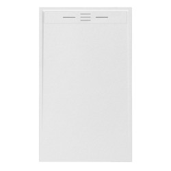 BRODZIK PRYSZNICOWY KAMIENNY PROSTOKĄTNY SLIM DEKO BIAŁY 150x80 CM DEKO-WH-150X80