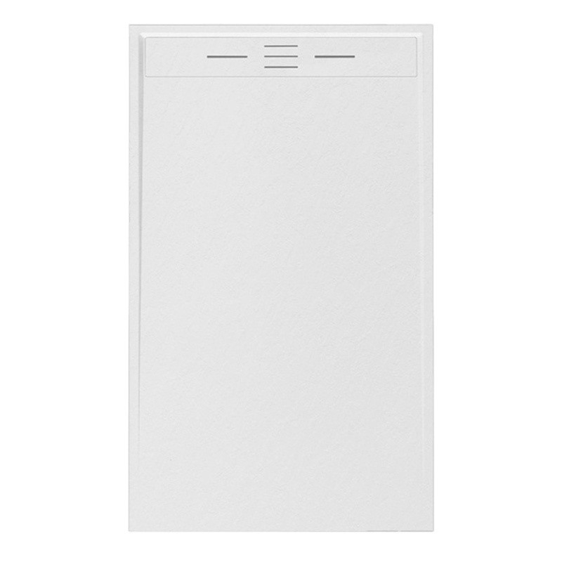 BRODZIK PRYSZNICOWY KAMIENNY PROSTOKĄTNY SLIM DEKO BIAŁY 140x90 CM DEKO-WH-140X90