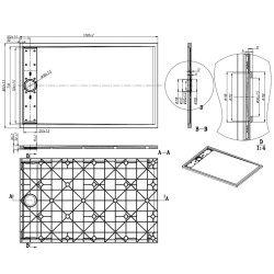 BRODZIK PRYSZNICOWY KAMIENNY PROSTOKĄTNY SLIM DEKO BIAŁY 130x80 CM DEKO-WH-130X80