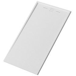 BRODZIK PRYSZNICOWY KAMIENNY PROSTOKĄTNY SLIM DEKO BIAŁY 100x80 CM DEKO-WH-100X80