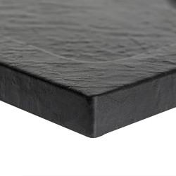 BRODZIK PRYSZNICOWY KAMIENNY KWADRATOWY SLIM SILK CZARNY 90x90 CM SILK-BL-90