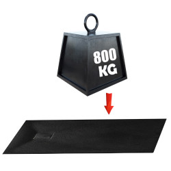 BRODZIK PRYSZNICOWY KAMIENNY KWADRATOWY SLIM RIKO CZARNY 80x80 CM RIKO-BL-80