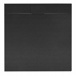 BRODZIK PRYSZNICOWY KAMIENNY KWADRATOWY SLIM MIKO CZARNY 80x80 CM MIKO-BL-80