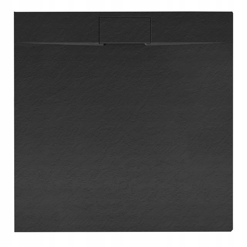 BRODZIK PRYSZNICOWY KAMIENNY KWADRATOWY SLIM MIKO CZARNY 80x80 CM MIKO-BL-80
