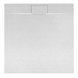 BRODZIK PRYSZNICOWY KAMIENNY KWADRATOWY SLIM MIKO BIAŁY 90x90 CM MIKO-WH-90