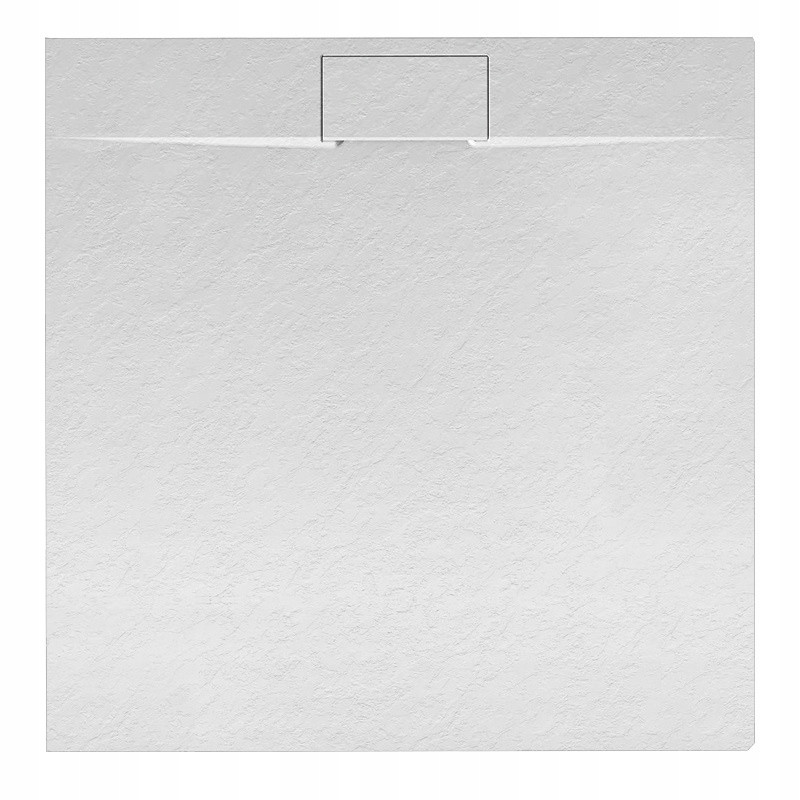 BRODZIK PRYSZNICOWY KAMIENNY KWADRATOWY SLIM MIKO BIAŁY 90x90 CM MIKO-WH-90