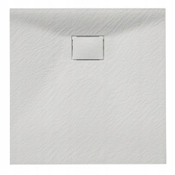 BRODZIK PRYSZNICOWY KAMIENNY KWADRATOWY SLIM JUKO BIAŁY 90x90 CM JUKO-WH-90