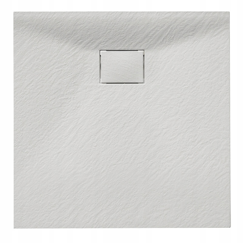 BRODZIK PRYSZNICOWY KAMIENNY KWADRATOWY SLIM JUKO BIAŁY 80x80 CM JUKO-WH-80