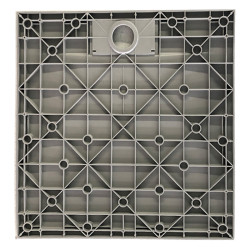 BRODZIK PRYSZNICOWY KAMIENNY KWADRATOWY SLIM DEKO CZARNY 100x100 CM DEKO-BL-100
