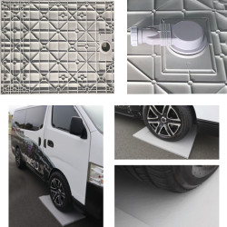 BRODZIK PRYSZNICOWY KAMIENNY KWADRATOWY SLIM DEKO BIAŁY 100x100 CM DEKO-WH-100