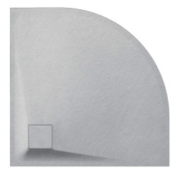 BRODZIK PRYSZNICOWY KAMIENNY KWADRATOWY ALBA SZARY 90x90 CM ALBA-GR-90