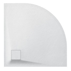 BRODZIK PRYSZNICOWY KAMIENNY KWADRATOWY ALBA BIAŁY 90x90 CM ALBA-WH-90