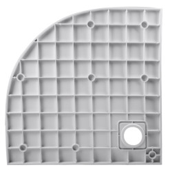 BRODZIK PRYSZNICOWY KAMIENNY KWADRATOWY ALBA BIAŁY 90x90 CM ALBA-WH-90