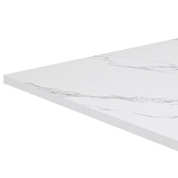BRODZIK PRYSZNICOWY KAMIENNY KWADRATOWY SLIM RIKO BIAŁY WZÓR MARMUR 90x90 MAR-RIKO-WH-90