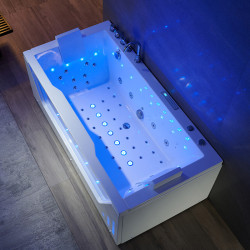 WANNA Z HYDROMASAŻEM SATURN 944 BIAŁA 180x90 CM SATURN-944-180X90