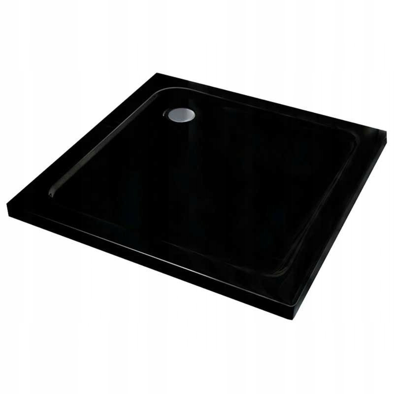 Kopia - BRODZIK PRYSZNICOWY KWADRATOWY SLIM ST02A CZARNY 80x80x5 CM ST02A-BL-80