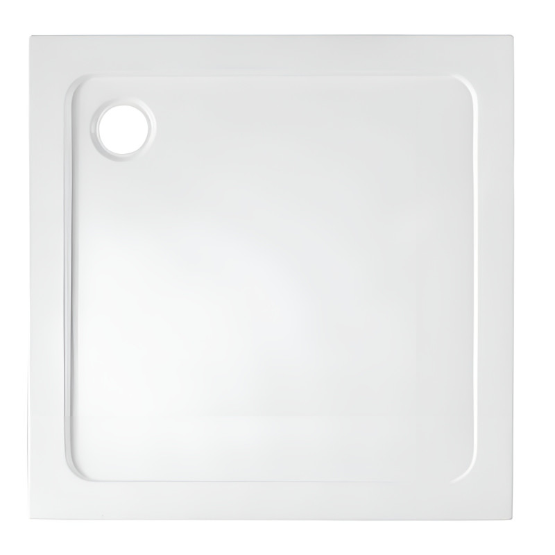 Kopia - BRODZIK PRYSZNICOWY KWADRATOWY SLIM ST02B BIAŁY 90x90 CM ST02B-WH-90