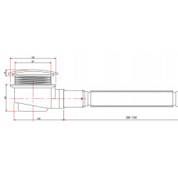 Kopia - BRODZIK PRYSZNICOWY KWADRATOWY SLIM ST02B BIAŁY 90x90 CM ST02B-WH-90