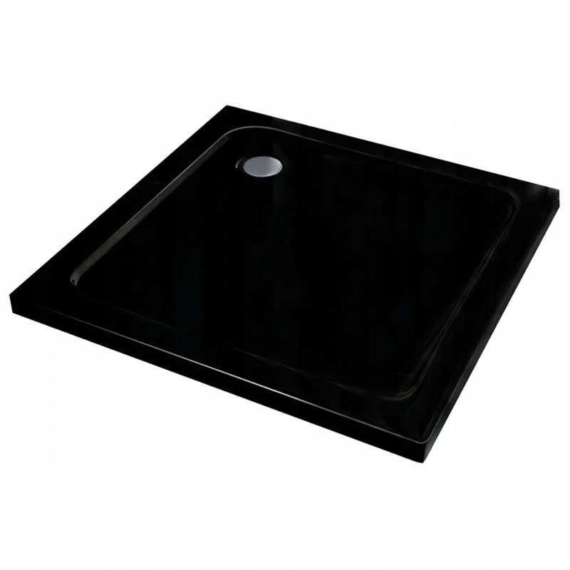 Kopia - BRODZIK PRYSZNICOWY KWADRATOWY SLIM ST02B CZARNY 90x90 CM ST02B-BL-90