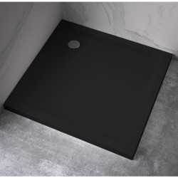 Kopia - BRODZIK PRYSZNICOWY KWADRATOWY SLIM ST02D CZARNY 100x100 CM ST02D-BL-100