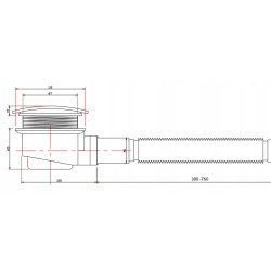 Kopia - BRODZIK PRYSZNICOWY KWADRATOWY SLIM ST06A BIAŁY 100x100 CM ST06A-WH-100