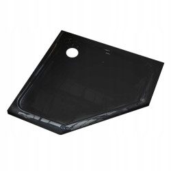 Kopia - BRODZIK PRYSZNICOWY PIĘCIOKĄTNY SLIM ST07A CZARNY 80x80 CM ST07A-BL-80