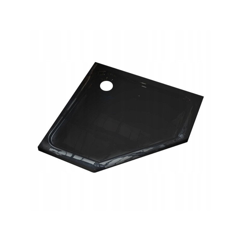 Kopia - BRODZIK PRYSZNICOWY PIĘCIOKĄTNY SLIM ST07A CZARNY 80x80 CM ST07A-BL-80