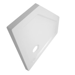 Kopia - BRODZIK PRYSZNICOWY PIĘCIOKĄTNY SLIM ST07C BIAŁY 100x100 CM ST07C-WH-100