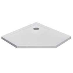 Kopia - BRODZIK PRYSZNICOWY PIĘCIOKĄTNY SLIM ST08B BIAŁY 90x90 CM ST08B-WH-90