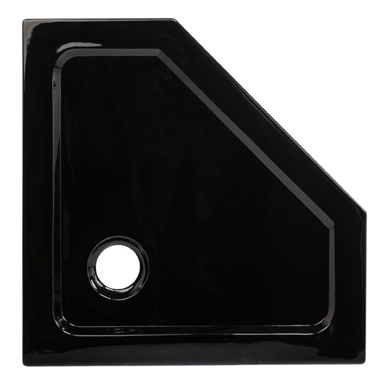 Kopia - BRODZIK PRYSZNICOWY PIĘCIOKĄTNY SLIM ST08B CZARNY 90x90 CM ST08B-BL-90