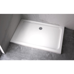 Kopia - BRODZIK PRYSZNICOWY PROSTOKĄTNY SLIM ST04C BIAŁY 120x90 CM ST04C-WH-120X90