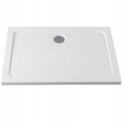 Kopia - BRODZIK PRYSZNICOWY PROSTOKĄTNY SLIM ST05B BIAŁY 80x70 ST05B-WH-80X70