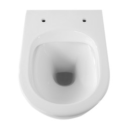 MISKA WC WISZĄCA RIMLESS PEAK-WH-GL-RIM-03 BIAŁA DESKA WOLNOOPADAJĄCA DUROPLAST PEAK-WH-GL-RIM-03