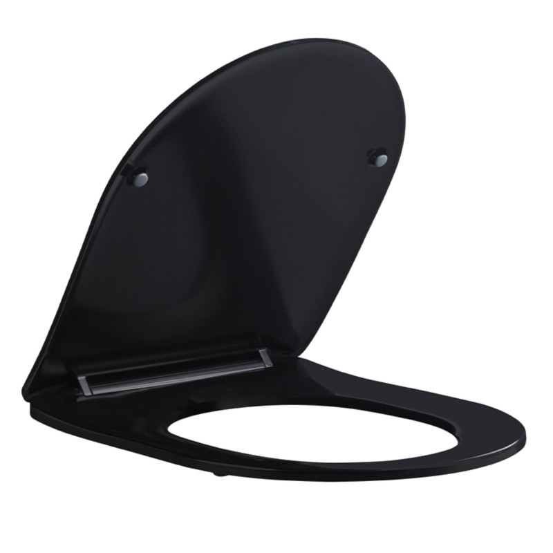 DESKA SEDESOWA WC WOLNOOPADAJĄCA CV-MTB-03 SLIM CZARNY MAT DUROPLAST CV-MTB-03