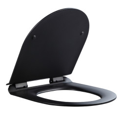 DESKA SEDESOWA WC WOLNOOPADAJĄCA CV-MTB-01 SLIM CZARNY MAT DUROPLAST CV-MTB-01