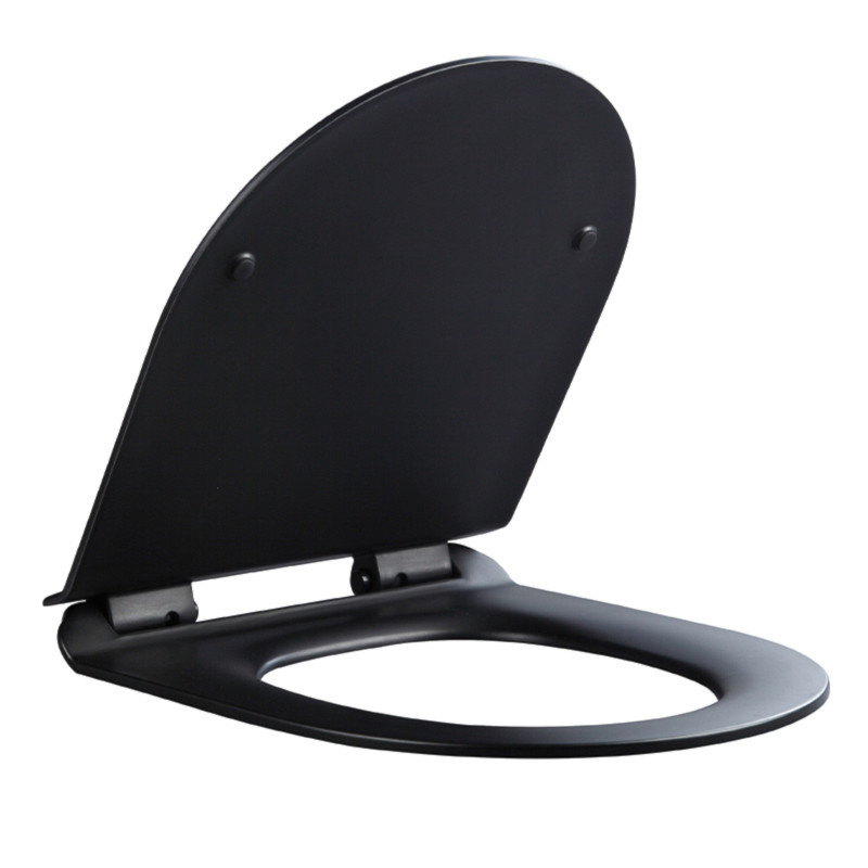 DESKA SEDESOWA WC WOLNOOPADAJĄCA CV-MTB-01 SLIM CZARNY MAT DUROPLAST CV-MTB-01