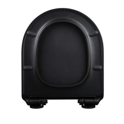 DESKA SEDESOWA WC WOLNOOPADAJĄCA CV-MTB-01 SLIM CZARNY MAT DUROPLAST CV-MTB-01