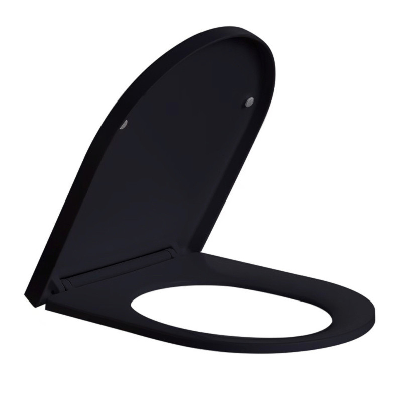 DESKA SEDESOWA WC WOLNOOPADAJĄCA CV-BL-02 CZARNA DUROPLAST CV-BL-02