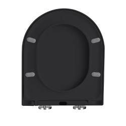 DESKA SEDESOWA WC WOLNOOPADAJĄCA CV-BL-02 CZARNA DUROPLAST CV-BL-02
