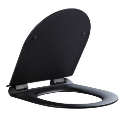 DESKA SEDESOWA WC WOLNOOPADAJĄCA CV-BL-03 SLIM CZARNA DUROPLAST CV-BL-03