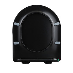 DESKA SEDESOWA WC WOLNOOPADAJĄCA CV-BL-03 SLIM CZARNA DUROPLAST CV-BL-03