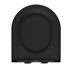 DESKA SEDESOWA WC WOLNOOPADAJĄCA CV-MTB-05 CZARNY MAT DUROPLAST CV-MTB-05