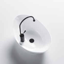 UMYWALKA NABLATOWA CERAMICZNA OWALNA TERA-WH-585 BIAŁY TERA-WH-585