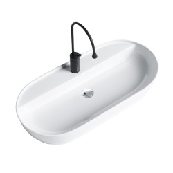 UMYWALKA NABLATOWA CERAMICZNA OWALNA EMI-WH-810 BIAŁY EMI-WH-810